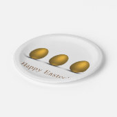 Moderne Ostereier Pappteller (Schrägansicht)