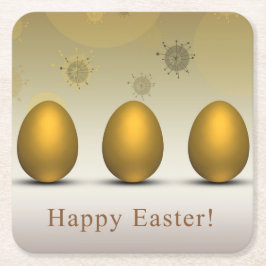 Moderne Ostereier Rechteckiger Pappuntersetzer