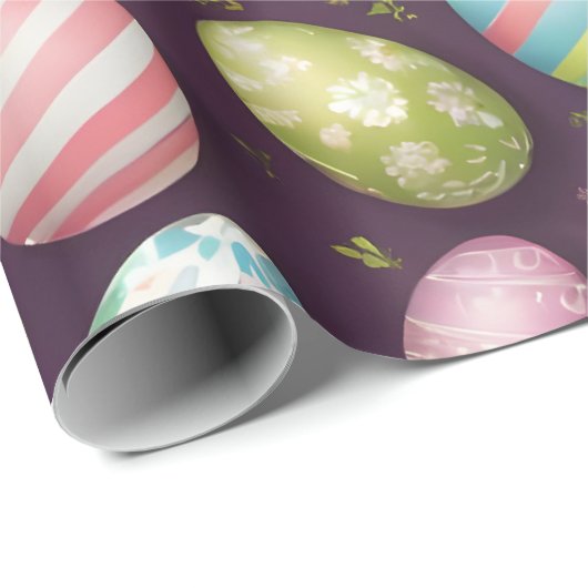 Moderne Ostereier-Sammlung Geschenkpapier (Rolleneckpunkt)