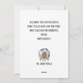 Moderne Osterfeier, 3-Foto-Kollektion Feiertagskarte (Rückseite)