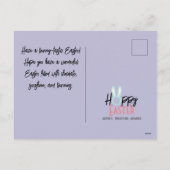 Moderne Osterfeier, 3-Foto-Kollektion Feiertagspostkarte (Rückseite)