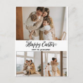 Moderne Osterfeier, 3-Foto-Kollektion Feiertagspostkarte (Vorderseite)