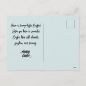 Moderne Osterfeier, 3-Foto-Kollektion Feiertagspostkarte (Rückseite)