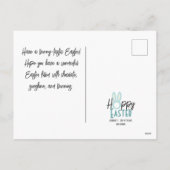 Moderne Osterfeier, 3-Foto-Kollektion Feiertagspostkarte (Rückseite)