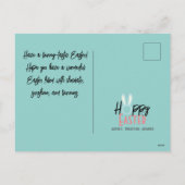 Moderne Osterfeier, 3-Foto-Kollektion Feiertagspostkarte (Rückseite)