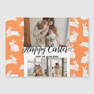 Moderne Osterfeier, 3-Foto-Kollektion Magnetkarte