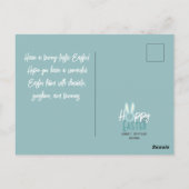 Moderne Osterfeier, 3-Foto-Kollektion Postkarte (Rückseite)