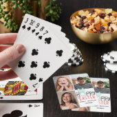 Moderne Osterfeier, 3-Foto-Kollektion Spielkarten (In Situ)