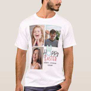 Moderne Osterfeier, 3-Foto-Kollektion T-Shirt