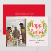Moderne Osterfeier, Foto-Collage Feiertagskarte (Vorne/Hinten)
