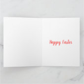 Moderne Ostern Sonnige Blume Kunst, Dichtung und M Karte (Innenseite)