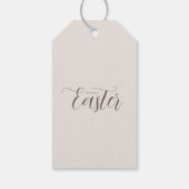 Moderne Osterschokolade Personalisiert Geschenkanhänger (Rückseite)