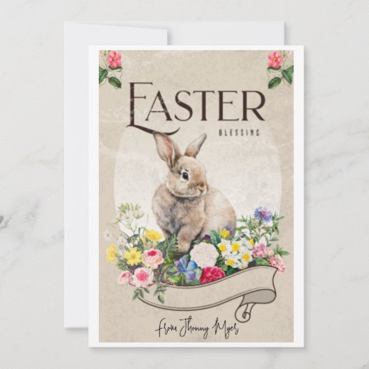 moderne Ostersegnungskarten Einladung (Vorderseite)
