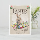 moderne Ostersegnungskarten Einladung (Stehend Vorderseite)