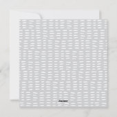 Moderne Ostersonnenkarte - Grau | Happy Oaster Feiertagskarte (Rückseite)