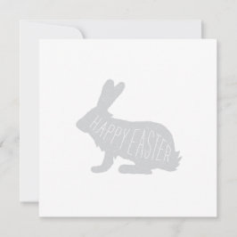 Moderne Ostersonnenkarte - Grau | Happy Oaster Feiertagskarte