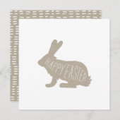 Moderne Ostersonnenkarte - neutral | Frohe Ostern Feiertagskarte (Vorne/Hinten)