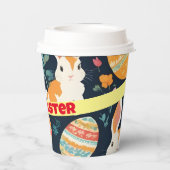 Moderne Ostersonnensammlung Pappbecher (Rückseite)