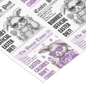 Moderne Ostertafeldekor, Osterhase Kurzer Tischläufer (Ecke)