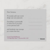 Moderne östliche Liebe Fusion Danke Postcard Postkarte (Rückseite)