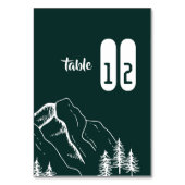 Moderne Outdoor-Bergkiefern-Tischnummer Tischnummer (Rückseite)