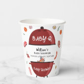 Moderne Outdoor GRILLEN Kinderdusche Pappbecher (Rückseite)