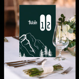 Moderne Outdoor Mountain Pine Tischnummer