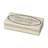 Moderne Oval Frame Niedliche Skriptbezeichnung Rüc Gummistempel (Stempel)