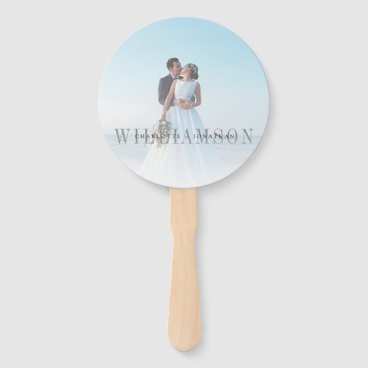 Moderne Overlay-Hochzeitfeier für Front & Back-Fot Fächer (Vorderseite)