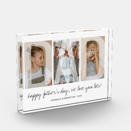 Moderne Overlay-Vater Fotoblock (Links)