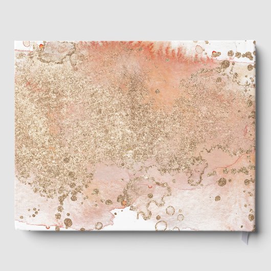 Moderne Oyster Beach Hochzeit Gästebuch (Rückseite)