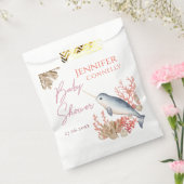 Moderne Ozeanbaby Narwhal & Aquarell Muscheln Geschenktütchen (Versiegelt)