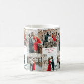 Moderne Paare 4 Foto Collage Kaffeetasse (Mittel)