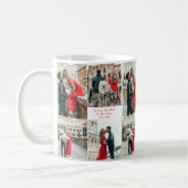 Moderne Paare 4 Foto Collage Kaffeetasse (Links)