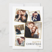 Moderne Paare 5 Foto Collage Weihnachten (Vorderseite)