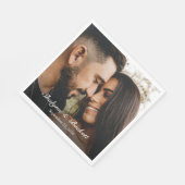 Moderne Paare Dusche Foto Serviette (Ecke)