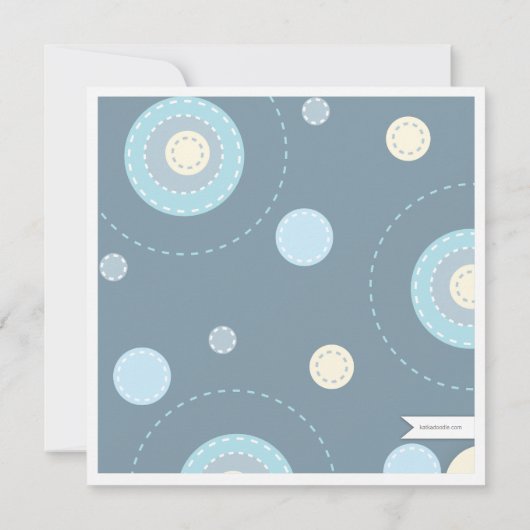 Moderne Paare - Einladung zur Kinderdusche (Rückseite)