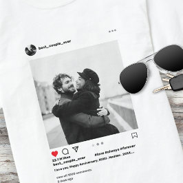 Moderne Paare Instagram Foto Bestes Paar je T-Shirt
