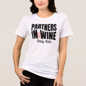 Moderne Paare - Partner im T - Shirt Wein (Vorderseite)