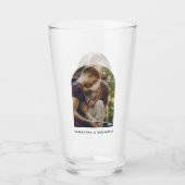 Moderne Paarfoto individuell anpassbar Glas (Vorderseite)