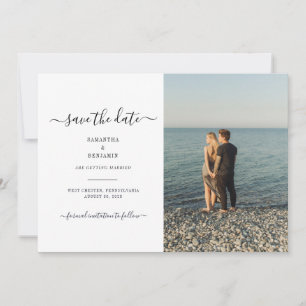 Moderne Paarfoto - Rettet das Datum Save The Date