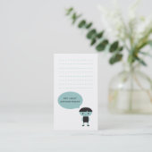 Moderne Pädiatrische Dental Care Business Card Terminkarte (Stehend Vorderseite)