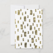 Moderne Paint Brush Gold Kupfer Bronze UAWG Antwor RSVP Karte (Rückseite)