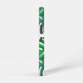 Moderne Palm Blätter Muster Monogram Samsung Galaxy Hülle (Rechte Seite)