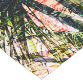 Moderne Palm-Blätter tropisches abstraktes Design Kurzer Tischläufer (Ecke)