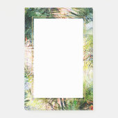 Moderne Palm-Blätter tropisches abstraktes Design Post-it Klebezettel (Vorderseite)