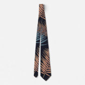 Moderne Palm Blätter Tropisches Exotisches Design Krawatte (Rückseite)