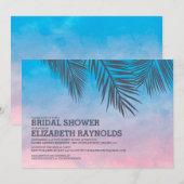 Moderne Palm Tree Bridal Dusche Einladungen (Vorne/Hinten)