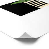 Moderne Palme aus dem Mittelalter Poster (Ecke)