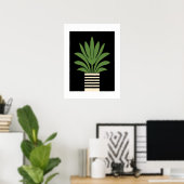 Moderne Palme aus dem Mittelalter Poster (Heimbüro)